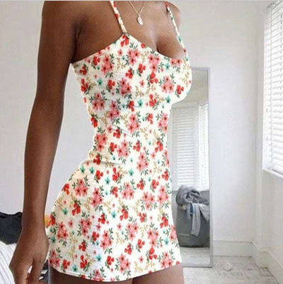Platinum Tube Top Sexy Slim Floral Dress Fendax 0