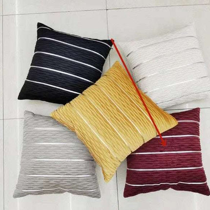 Simple Luxury Striped Velvet Pillow Cover Pillow Cushion Cover Pillow Case Covers for Sofa Flannel Velvet Sofa Cushion Cover Fendax 0