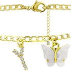 Gold white butterfly / Y