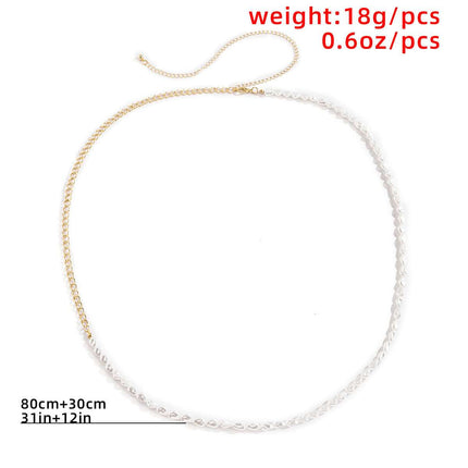 Shaped Imitation Pearl Waist Chain Fendax 0