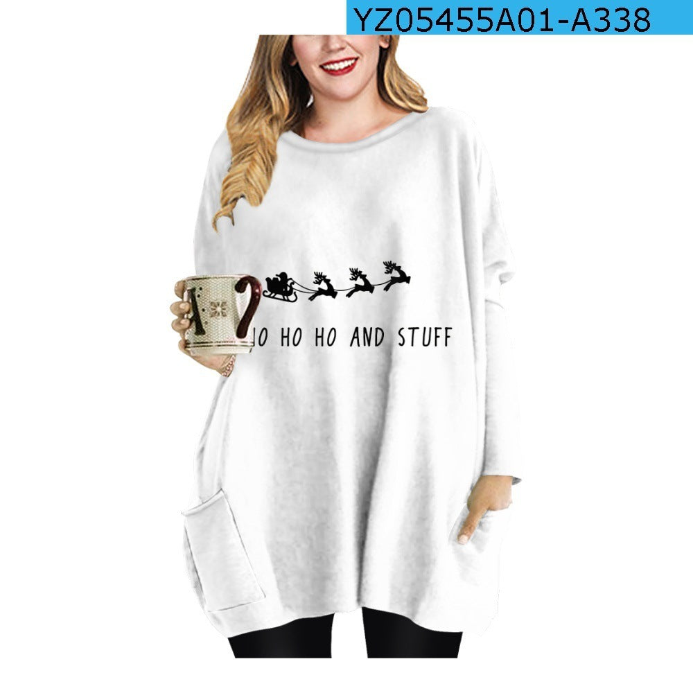 Snowflake Element Round Neck Dress