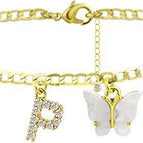Gold white butterfly / P