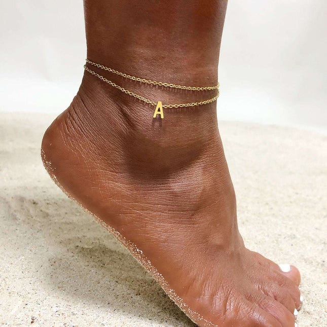 Fashion 26 English Letter Double Feet Chain Fendax 0
