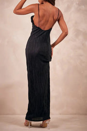Trendsi Made in US Backless Printed Maxi Cami Dress
