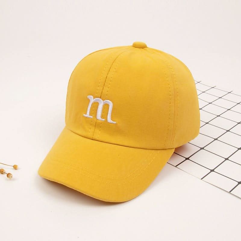 Baseball Cap Boy Letter M Embroidered Children's Cotton Spring and Autumn Hat Cap Fendax 0