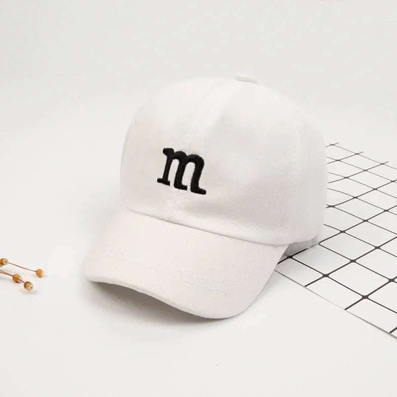 Baseball Cap Boy Letter M Embroidered Children's Cotton Spring and Autumn Hat Cap Fendax 0