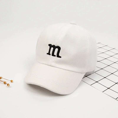 Baseball Cap Boy Letter M Embroidered Children's Cotton Spring and Autumn Hat Cap Fendax 0