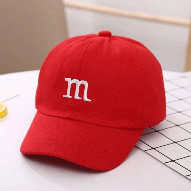 Baseball Cap Boy Letter M Embroidered Children's Cotton Spring and Autumn Hat Cap Fendax 0