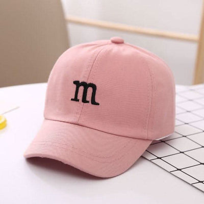 Baseball Cap Boy Letter M Embroidered Children's Cotton Spring and Autumn Hat Cap Fendax 0