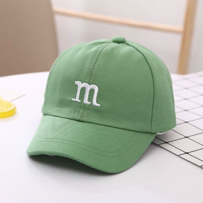 Baseball Cap Boy Letter M Embroidered Children's Cotton Spring and Autumn Hat Cap Fendax 0