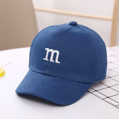 Baseball Cap Boy Letter M Embroidered Children's Cotton Spring and Autumn Hat Cap Fendax 0