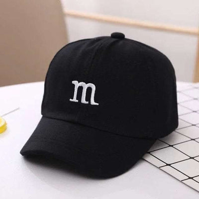 Baseball Cap Boy Letter M Embroidered Children's Cotton Spring and Autumn Hat Cap Fendax 0