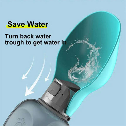 800ml Dogs Water Bottle Portable High Capacity Leakproof Pet Foldable Drinking Bowl Golden Retriever Outdoor Walking Supplies Pet Products Fendax 0