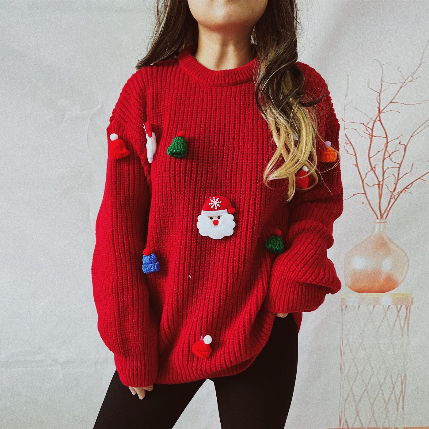 Women's Cute Santa Claus Casual sweater