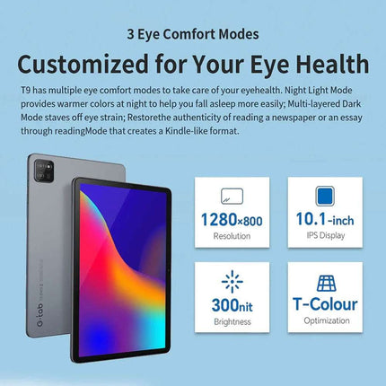 G-tab T9 Rockchip RK3562 Quad Core 3GB 3GB RAM 64GB ROM 10.1 Inch Android 14 Tablet PC Grey Fendax 5