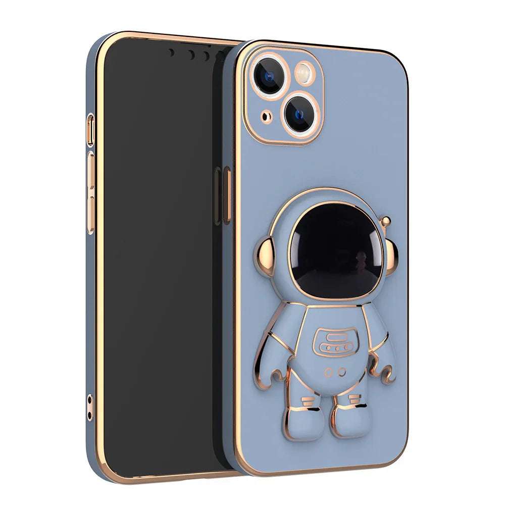 3D Astronaut Phone Case Anti-Drop Electroplating Bracket Fendax 0