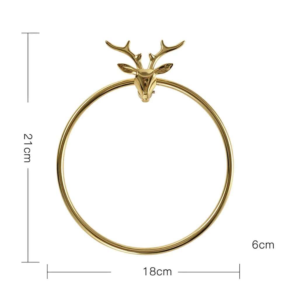 American Light Luxury Style Lucky Deer Decorative Hook Towel Bar Fendax 0