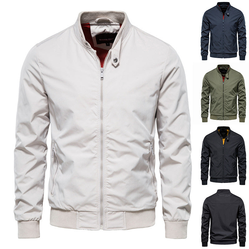 Men's Zip-up Jacket With Pockets