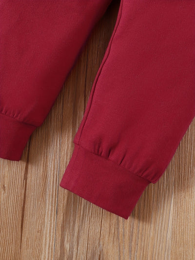 Letter Print Long Sleeve Boy Set