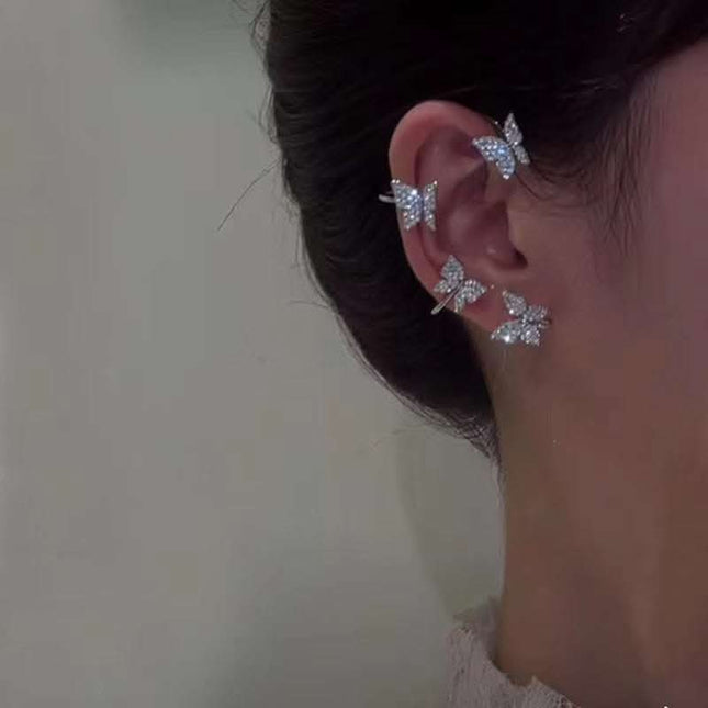 Fashion Earring Butterfly Ear Clip And Ear Hook Jewelry Fendax 0
