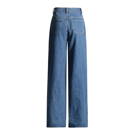High Waist Hollowed Heart Shape Wide Leg Jeans Fendax 0