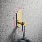 Gold single hook