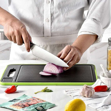 Double-side Cutting Board With Defrosting Function Chopping Board Kitchen Grinding Cutting Board With Knife Sharpener Fendax 0