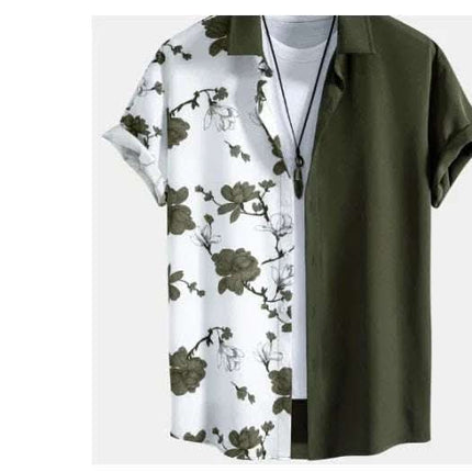 Men's Casual Printed Short Sleeved Shirt Fendax 0