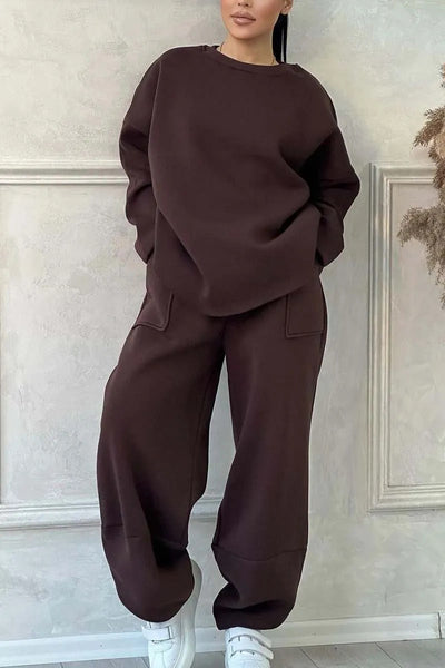 Long-sleeved Sweater Trousers Suit
