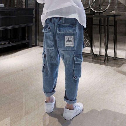 Big Kids Loose Harem Trousers Big Kids Plus Fleece Padded Overalls Fendax 0