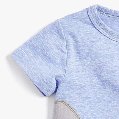 Boy'S T-Shirt Knitted Cotton Short Sleeve Cartoon Children'S T-Shirt Fendax 0