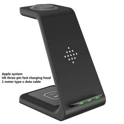 3 In 1 Fast Charging Station Wireless Charger Stand Wireless Quick Charge Dock For Phone Holder Fendax 0
