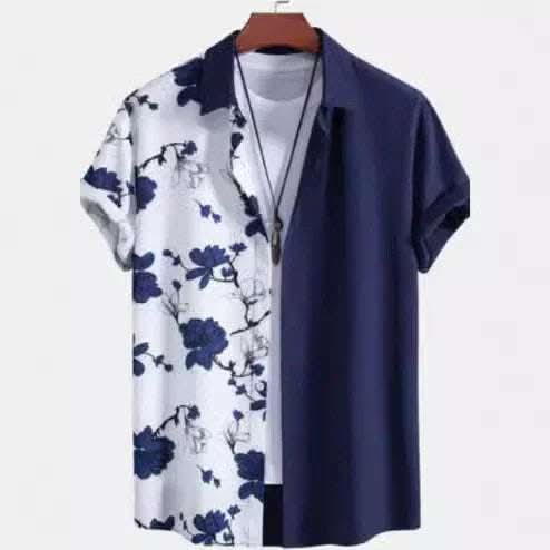 Men's Casual Printed Short Sleeved Shirt Fendax 0