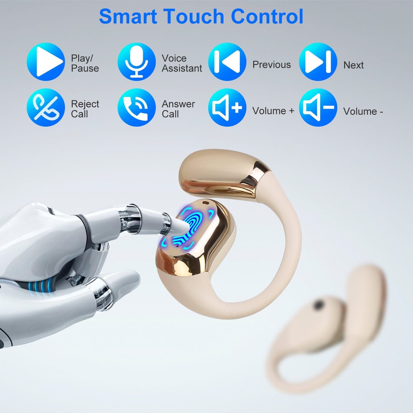 Earbuds With Ear-hook LED