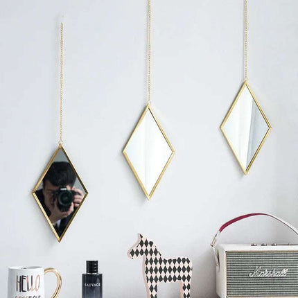 Brass Hexagonal Cosmetic Bathroom Mirror Fendax 0