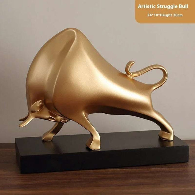 Light Luxury Cow Ornaments Home Ornament TV Cabinet Hallway Office Fendax 0