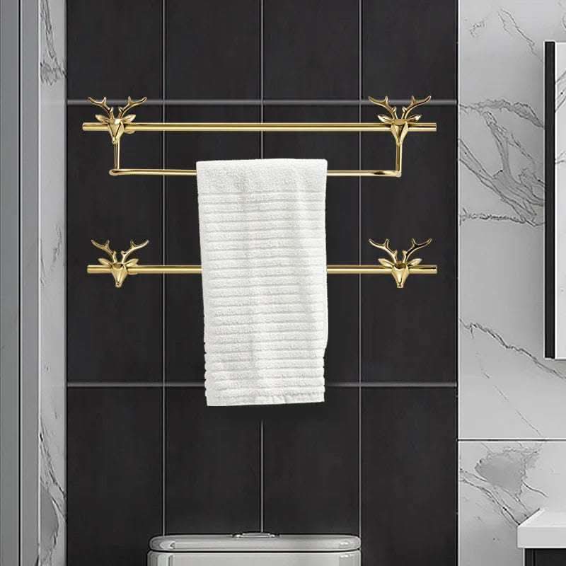 American Light Luxury Style Lucky Deer Decorative Hook Towel Bar Fendax 0