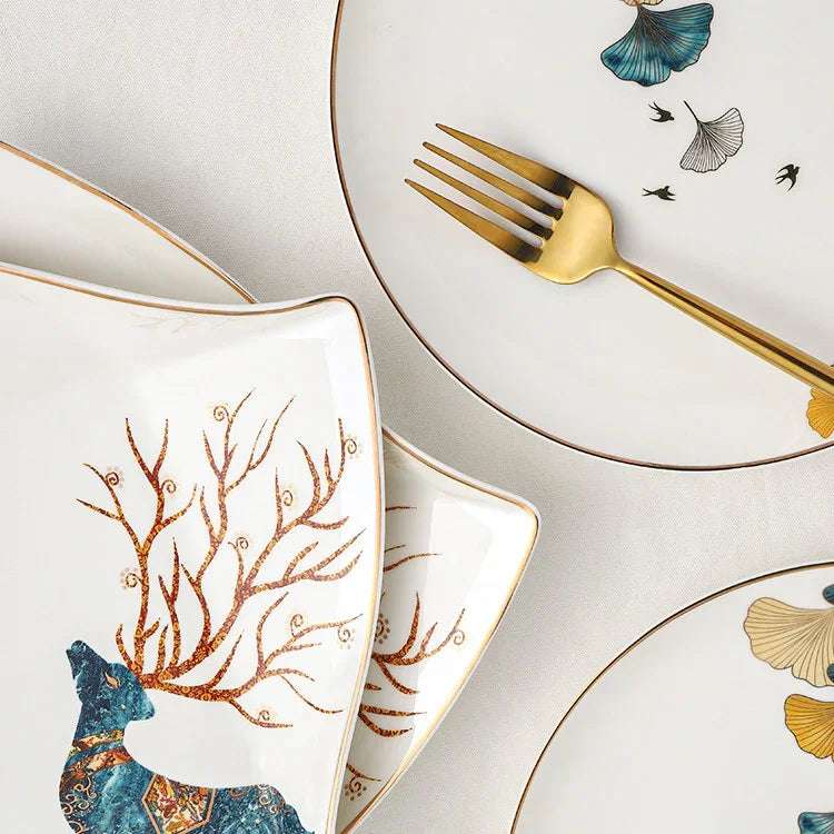 Dinner Plates Ceramic Steak Plate Web Porcelain Fendax 0