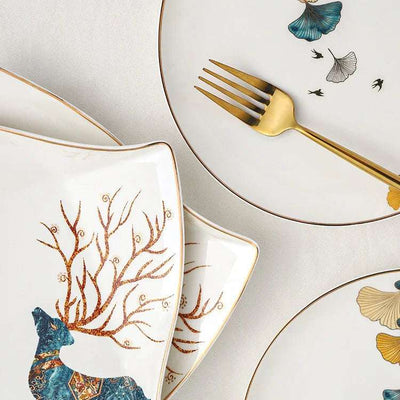 Dinner Plates Ceramic Steak Plate Web Porcelain Fendax 0