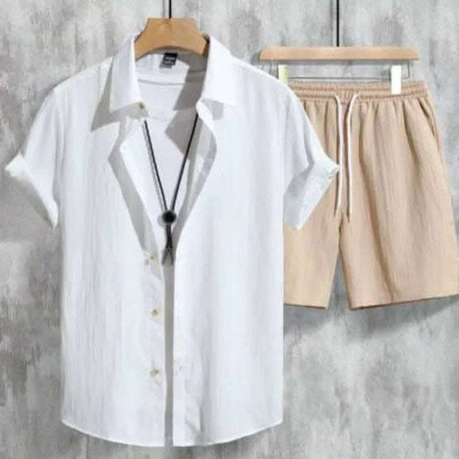 Men's Casual Hawaiian 3D Printed Short Sleeve Shirt Outfit Fendax 0