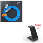 Black Set8 / Apple US plug