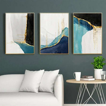 Light Luxury Gilding Abstract Paintingfor Hanging Modern Home Living Room Decoration