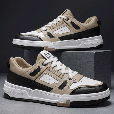 Youth Summer Leather Fashion Colorblocking Casual Shoes Fendax 0