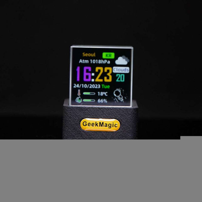 Trendy Mini Transparent WiFi Weather Clock Decoration Display Fendax 0