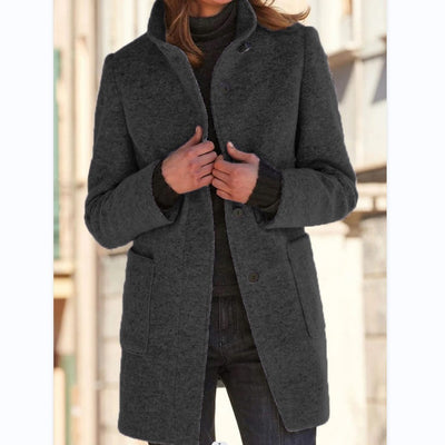 Woolen Coat With Pockets
