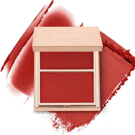 PHOFAY Double-Take Cream & Powder Blush Duo Fendax 4