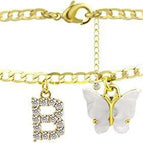 Gold white butterfly / B