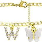 Gold white butterfly / W