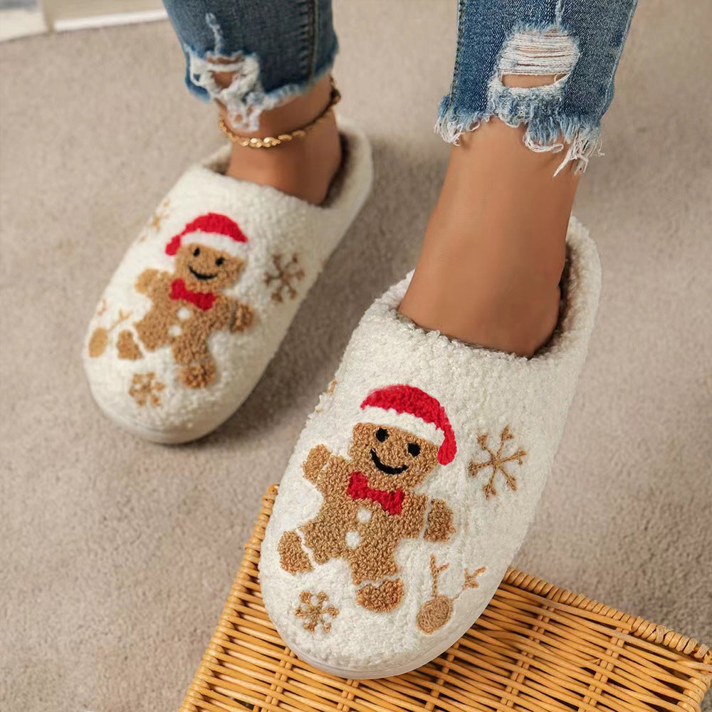Cute Christmas Santa Claus Home Slippers