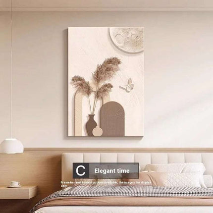 Decorative Painting Cream Style Abstract Line Character Mural Fendax 0